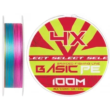 Шнур Select Basic PE Multicolor 100m #0.8/0.12mm 12lb/5.6kg