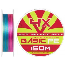 Шнур Select Basic PE Multicolor 150m #0.5/0.08mm 8lb/4kg