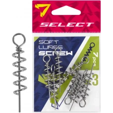 Штопор для силікону Select Soft Lures Screw #3 38mm (7 шт/уп)