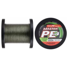 Шнур Select Master PE 1000m (темн.-зел.) #1.0/0.14mm 38lb/17kg