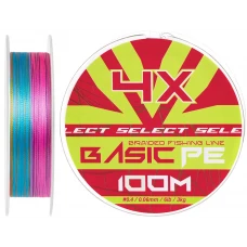 Шнур Select Basic PE Multicolor 100m #0.4/0.06mm 6lb/3kg