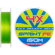 Шнур Select Sprint PE 4X Light Green 150m #0.3/0.07mm 8lb/3.7kg