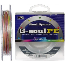 Шнур YGK G-Soul PE 5 Colors 200m #0.6/0.128mm 8lb Шнур YGK G-Soul PE 5 Colors 200m #0.6/0.128mm 8lb