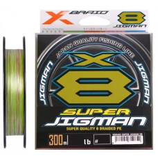 Шнур YGK X-Braid Super Jigman X8 300m (5 colors) #4.0 60lb/27.2kg