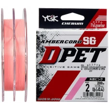 Волосінь YGK Ambercord SG D-PET Polyester (Pink) 200m #0.4/0.105mm 2lb/1.0kg Волосінь YGK Ambercord SG D-PET Polyester (Pink) 200m #0.4/0.105mm 2lb/1.0kg